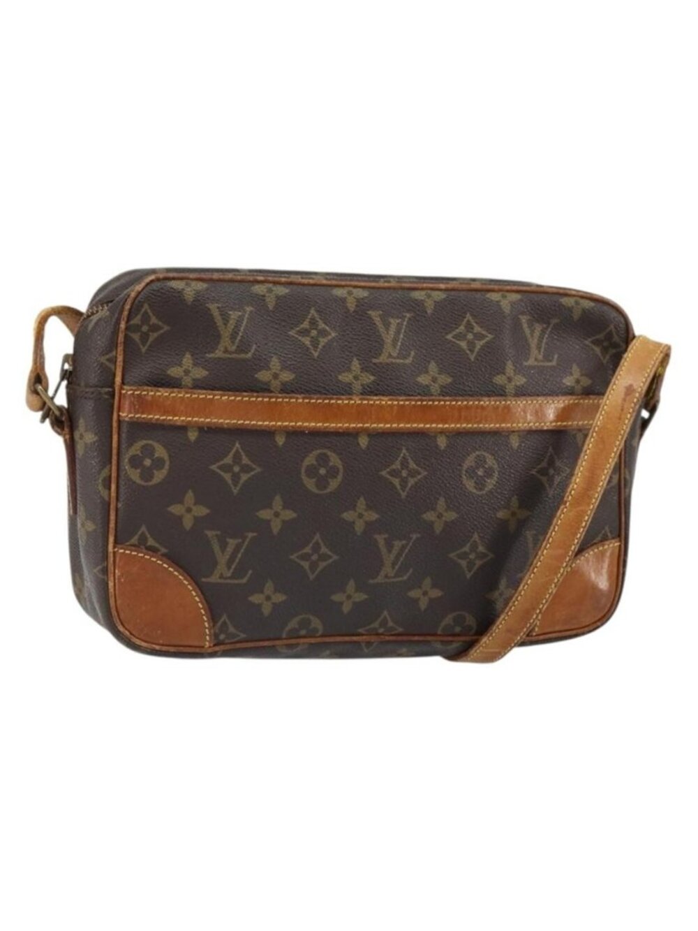 Authentic LOUIS VUITTON Monogram Trocadero 27 Shoulder Bag M51274 LV